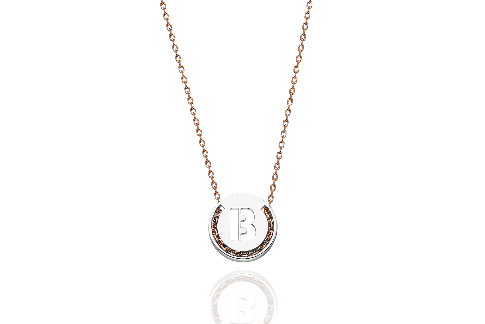 Quyumcu - 14 Ayar Altın B Harf Kolye