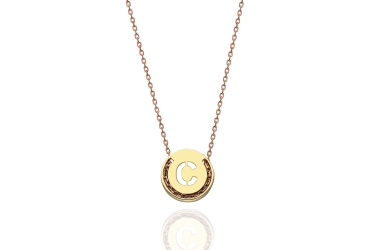 Quyumcu - 14 Ayar Altın C Harf Kolye Quyumcu - 14 Ayar Altın C Harf Kolye