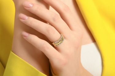 Quyumcu - 14 Ayar Altın Dorika Yüzük Quyumcu - 14 Ayar Altın Dorika Yüzük