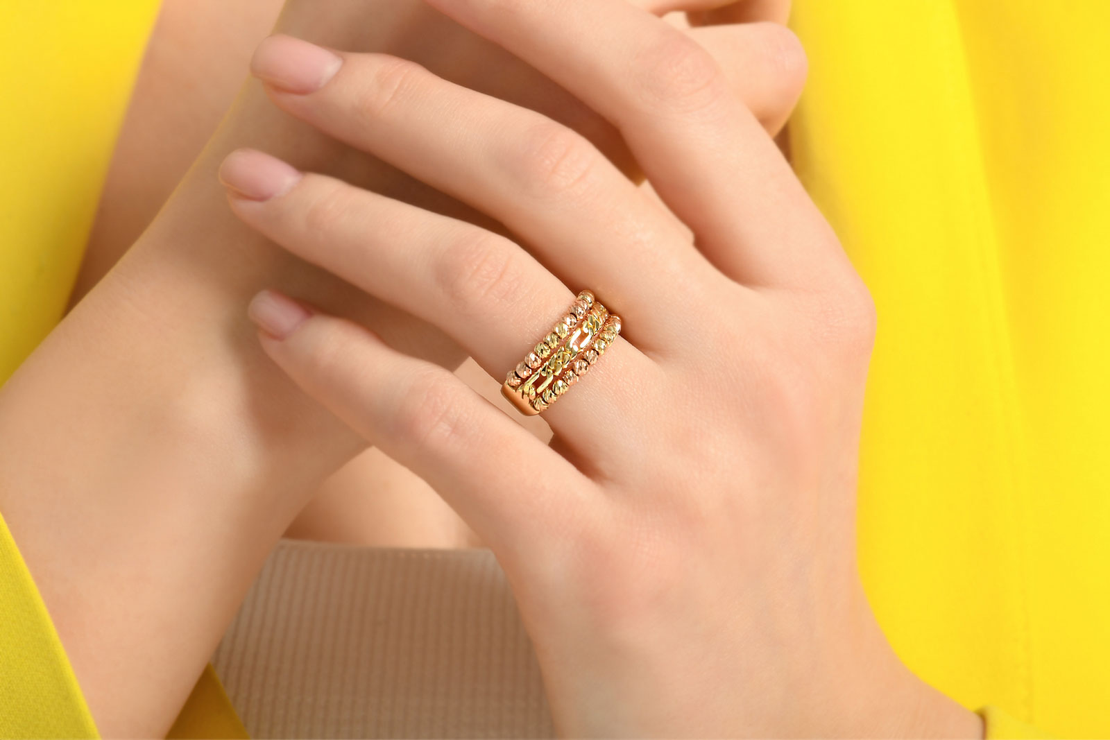 Quyumcu - 14 Ayar Altın Dorika Yüzük