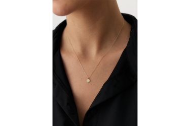 Quyumcu - 14 Ayar Altın Gülen Yüz Kolye (1)