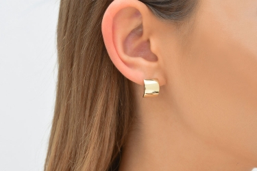 Quyumcu - 14 Ayar Altın Tek Halka küpe (1) Quyumcu - 14 Ayar Altın Tek Halka küpe (1)