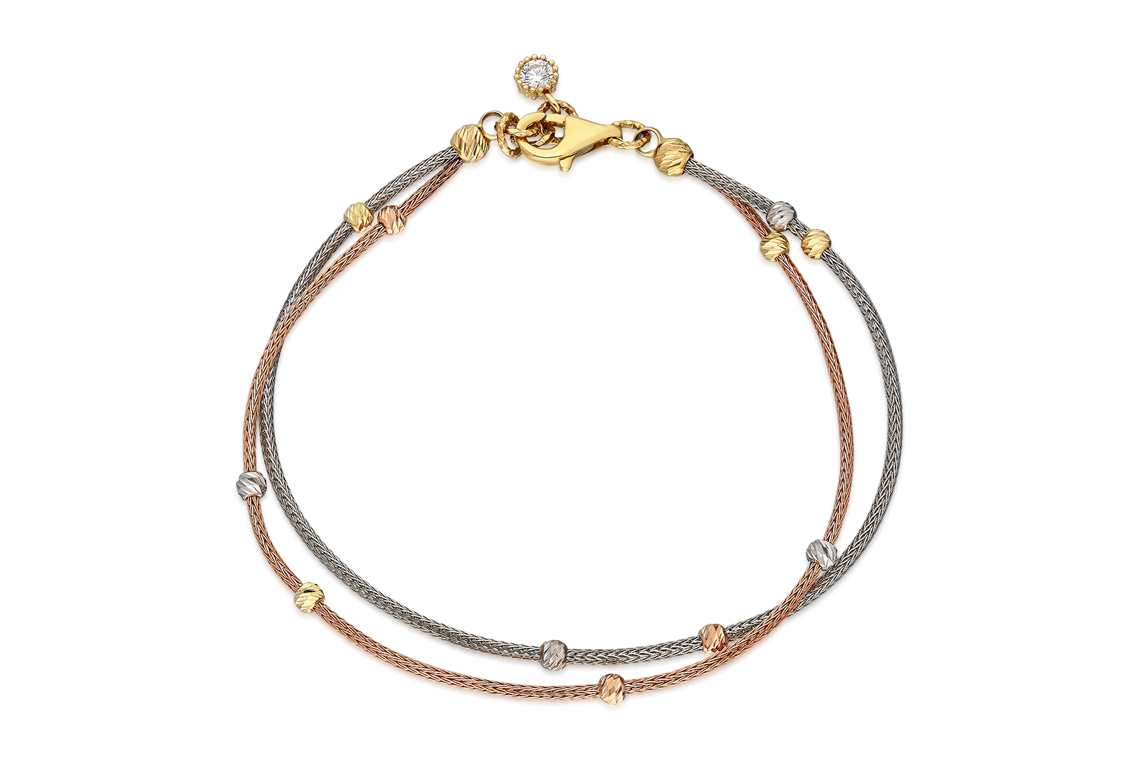 Quyumcu - 14 Ayar Altın İtalyan Zincir Bileklik