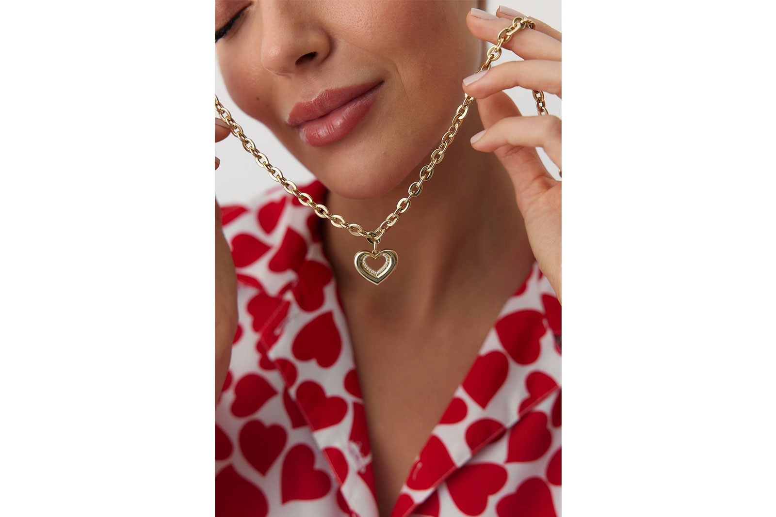 Quyumcu - 14 Ayar Altın Kalp Kolye (1)