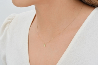 Quyumcu - 14 Ayar Altın Kalp Kolye (1) Quyumcu - 14 Ayar Altın Kalp Kolye (1)