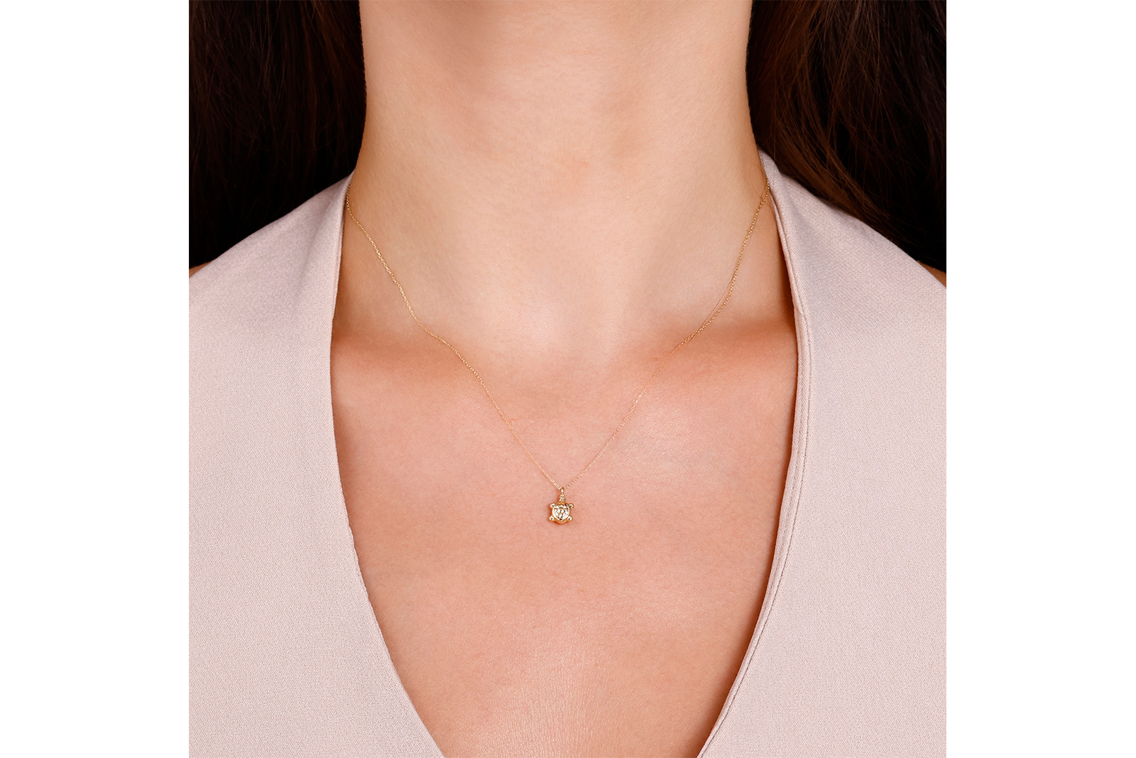 Quyumcu - 14 Ayar Altın Kaplumbağa Kolye (1) Quyumcu - 14 Ayar Altın Kaplumbağa Kolye (1)