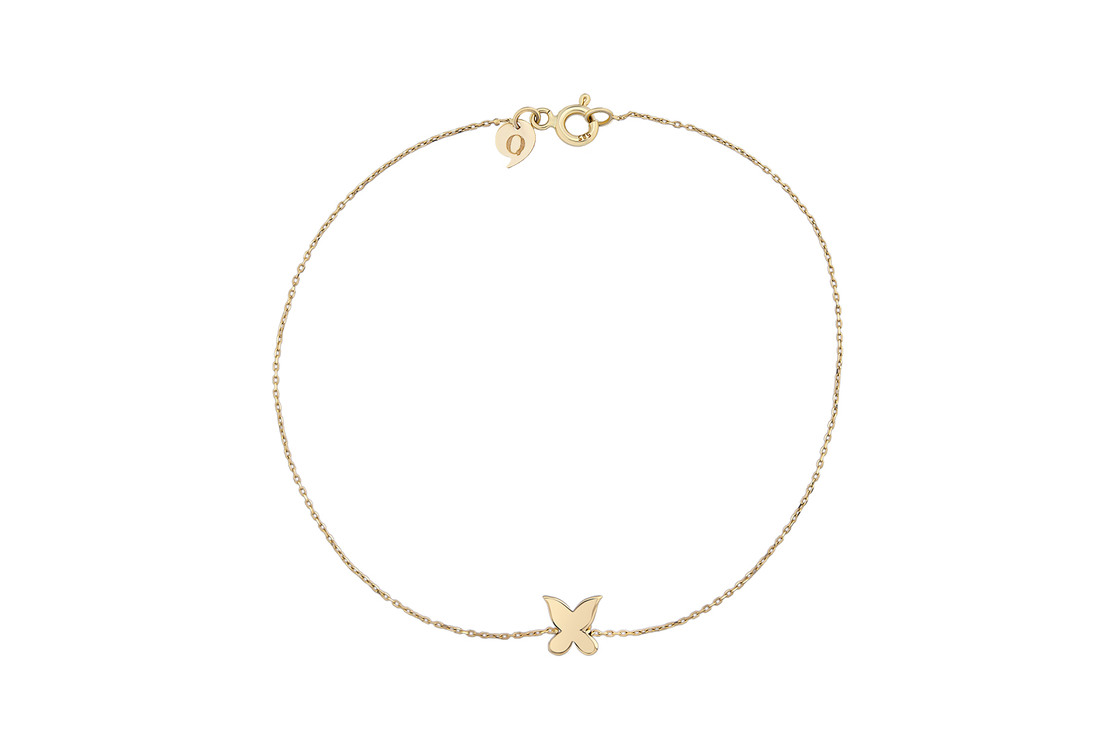 Quyumcu - 14 Ayar Altın Kelebek Bileklik