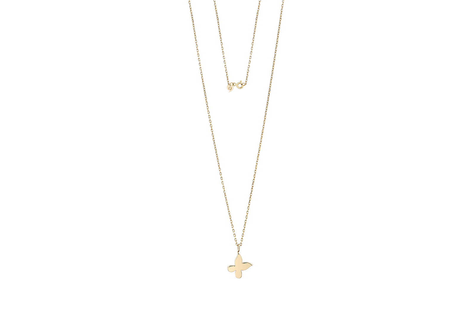 Quyumcu - 14 Ayar Altın Kelebek Kolye