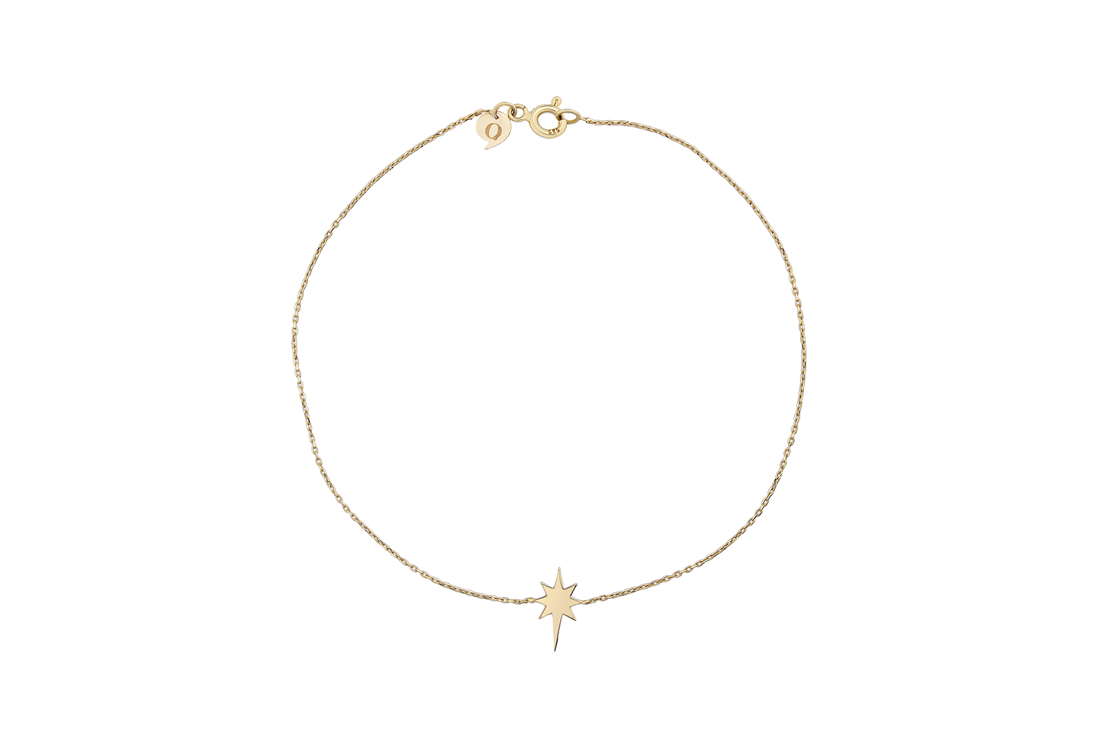 Quyumcu - 14 Ayar Altın Kutup Yıldızı Bileklik