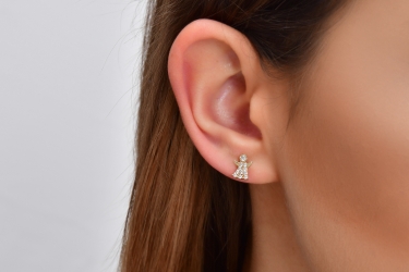 Quyumcu - 14 Ayar Altın Melek Küpe Quyumcu - 14 Ayar Altın Melek Küpe