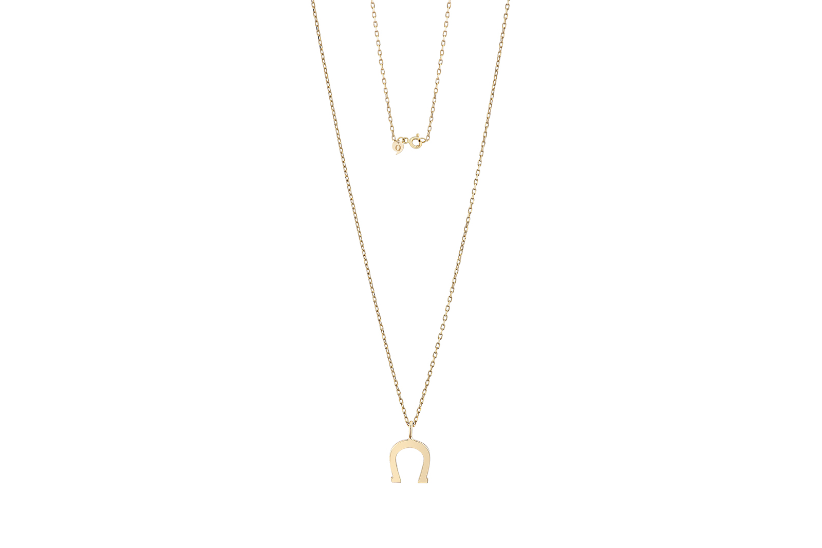 Quyumcu - 14 Ayar Altın Nal Kolye