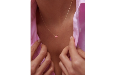 Quyumcu - 14 Ayar Altın Mercan Taşlı Kolye (1)