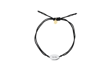 Quyumcu - 14 Ayar Altın Pırlantalı Love Bileklik