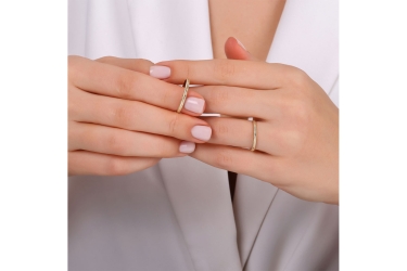 Quyumcu - 14 Ayar Altın Sade Alyans (1)