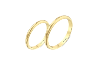 Quyumcu - 14 Ayar Altın Sade Alyans