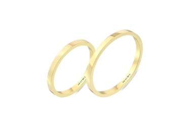 Quyumcu - 14 Ayar Altın Sade Alyans