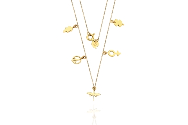 Quyumcu - 14 Ayar Altın Şans Kolyesi Quyumcu - 14 Ayar Altın Şans Kolyesi