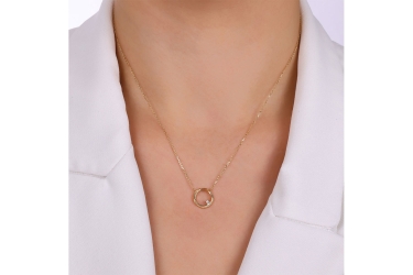 Quyumcu - 14 Ayar Altın Taşlı Kolye (1) Quyumcu - 14 Ayar Altın Taşlı Kolye (1)