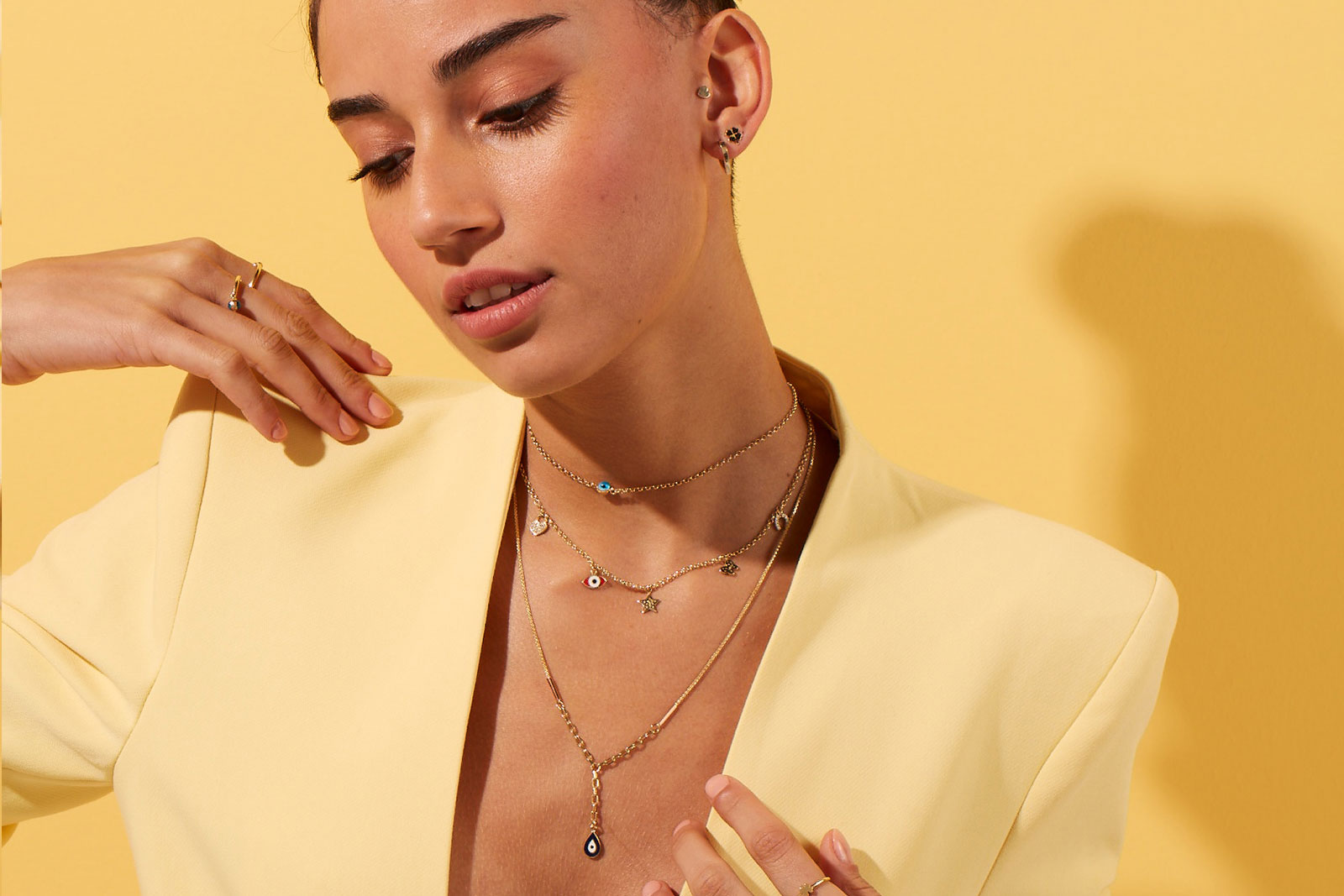 Quyumcu - 14 Ayar Altın Şans Kolyesi (1)