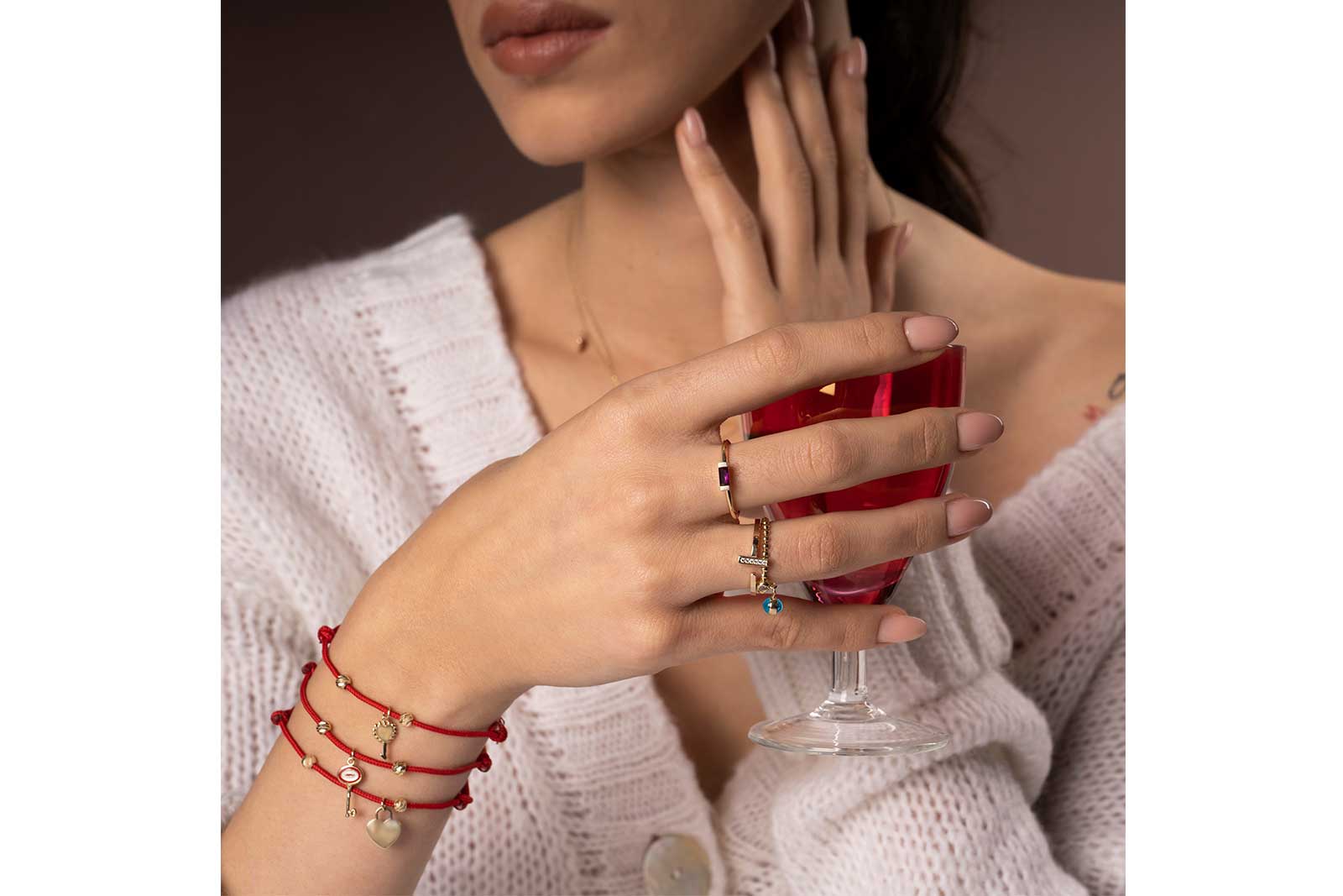 Quyumcu - 14 Ayar Altın Taşlı Yüzük (1)