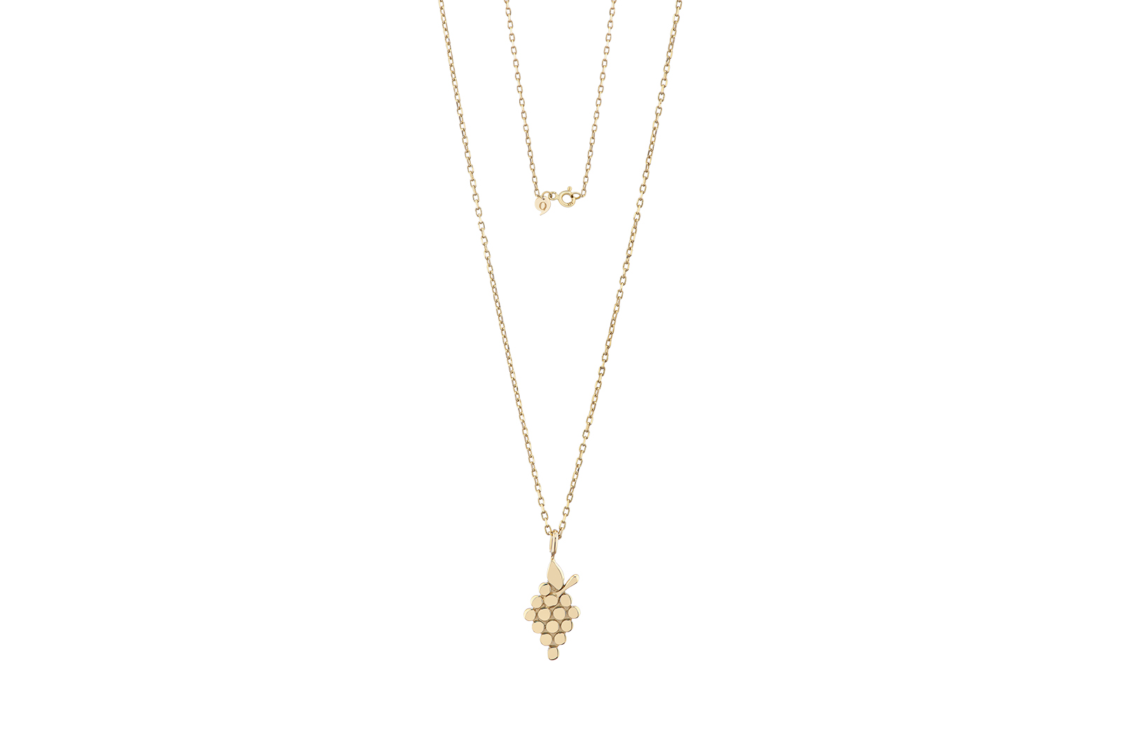 Quyumcu - 14 Ayar Altın Üzüm Kolye