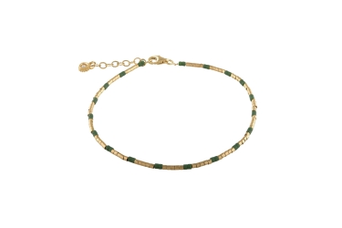 Quyumcu - 14 Ayar Altın Yeşil Taşlı Bileklik (1) Quyumcu - 14 Ayar Altın Yeşil Taşlı Bileklik (1)