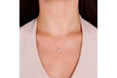 - 14 Ayar Altın Yıldız Kolye (1)  - 14 Ayar Altın Yıldız Kolye (1)