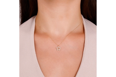 Quyumcu - 14 Ayar Altın Yıldız Kolye (1) Quyumcu - 14 Ayar Altın Yıldız Kolye (1)