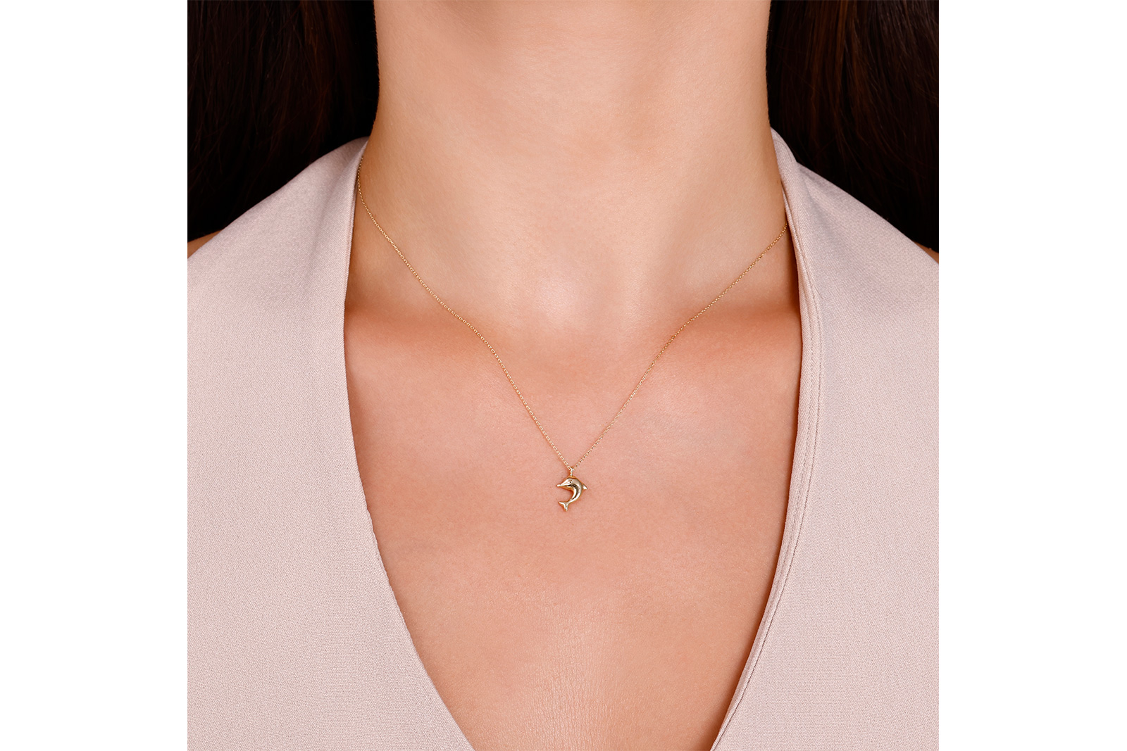 Quyumcu - 14 Ayar Altın Yunus Kolye (1) Quyumcu - 14 Ayar Altın Yunus Kolye (1)