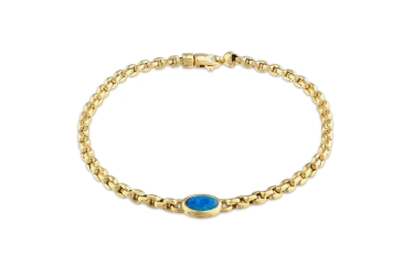 Quyumcu - 14 Ayar Altın Opalit Taşlı Bileklik (1) Quyumcu - 14 Ayar Altın Opalit Taşlı Bileklik (1)