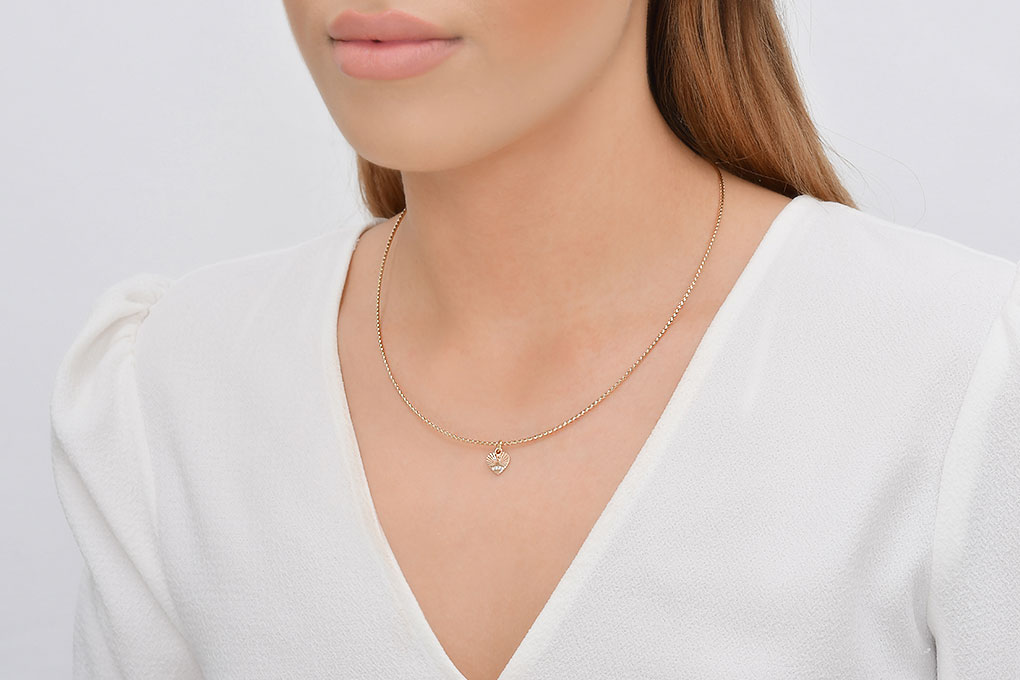 Quyumcu - 14 Ayar İtalyan Zincirli Kolye