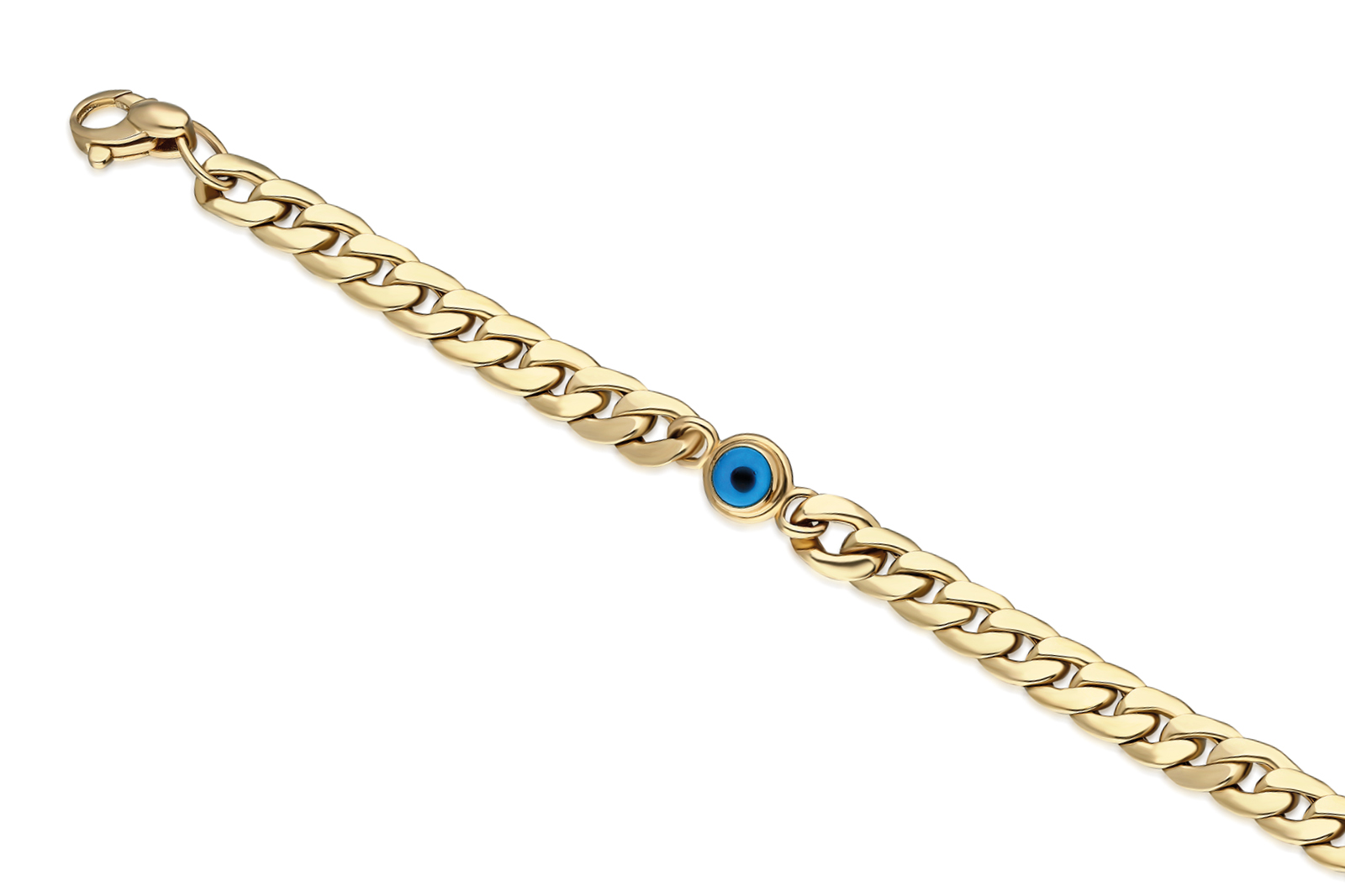 Quyumcu - 14 Ayar Nazar BoncukluGurmet Zincir Bileklik