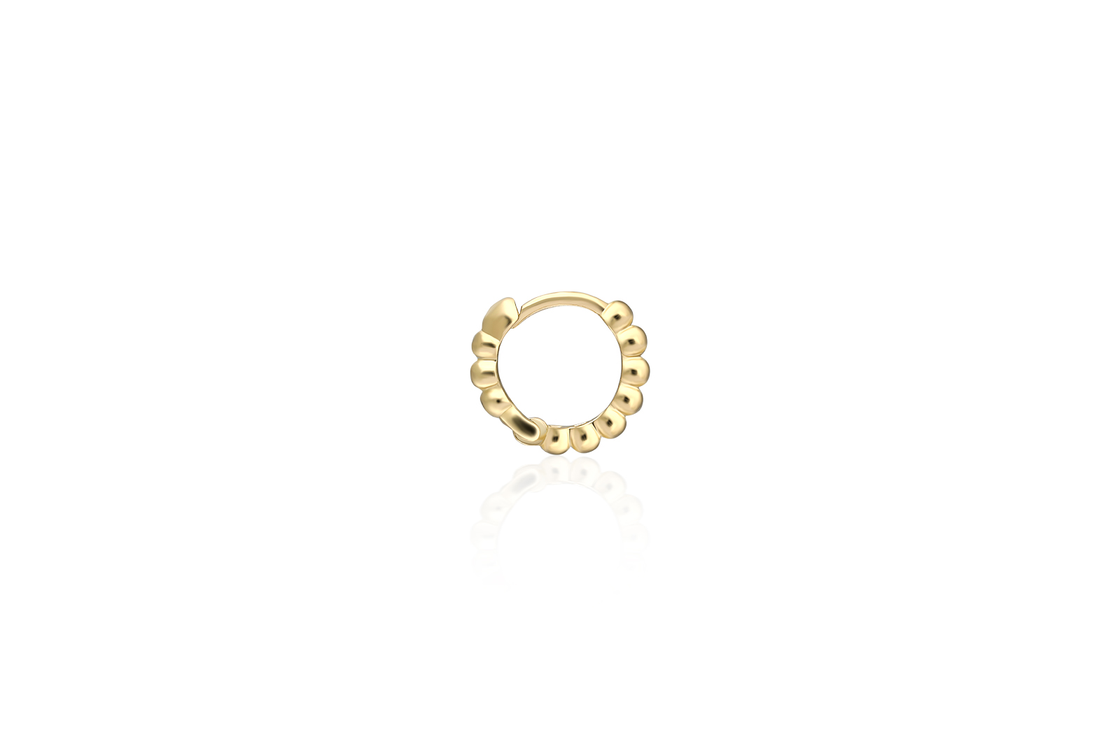 Quyumcu - 14K Gold Hoop Tragus Earring