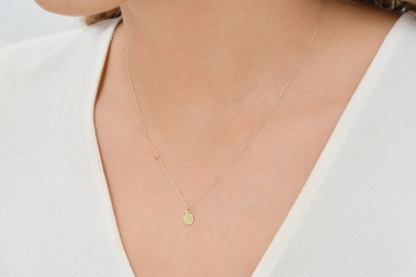 Quyumcu - 14K Gold Apple Necklace (1) Quyumcu - 14K Gold Apple Necklace (1)