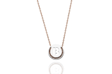 Quyumcu - 14K Gold B Letter Necklace Quyumcu - 14K Gold B Letter Necklace
