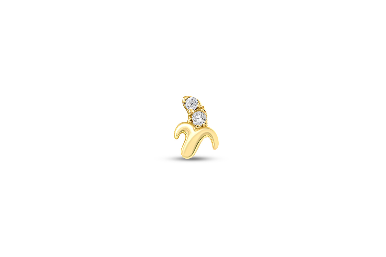 Quyumcu - 14K Gold Banana Tragus Earring (1) Quyumcu - 14K Gold Banana Tragus Earring (1)