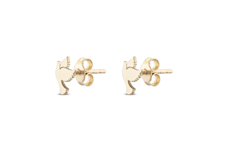 Quyumcu - 14K Gold Bird Earrings Quyumcu - 14K Gold Bird Earrings