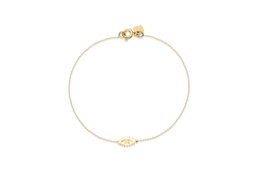 Quyumcu - 14K Gold Bracelet with Eye Charm