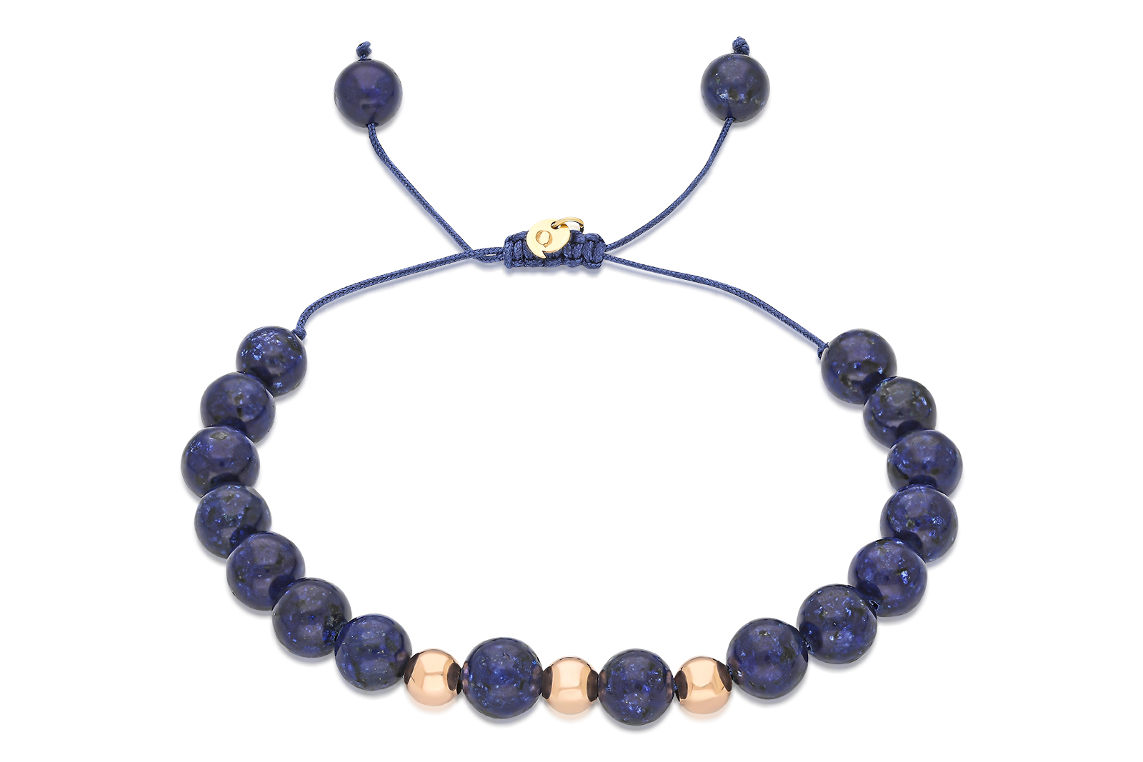 Quyumcu - 14K Gold Bracelet with Lapis Stone Quyumcu - 14K Gold Bracelet with Lapis Stone