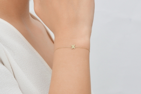 Quyumcu - 14K Gold Butterfly Bracelet (1) Quyumcu - 14K Gold Butterfly Bracelet (1)