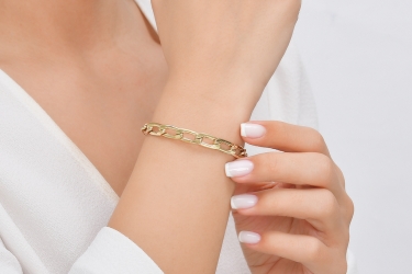 Quyumcu - 14K Gold Chain Bracelet Quyumcu - 14K Gold Chain Bracelet
