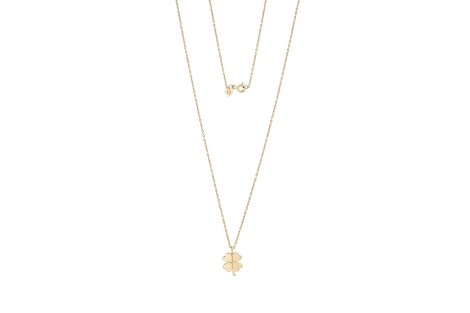 Quyumcu - 14K Gold Clover Necklace Quyumcu - 14K Gold Clover Necklace