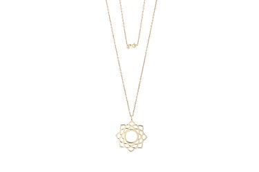 Quyumcu - 14K Gold Crown Chakra Necklace  Quyumcu - 14K Gold Crown Chakra Necklace