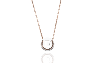 Quyumcu - 14K Gold D Letter Necklace Quyumcu - 14K Gold D Letter Necklace
