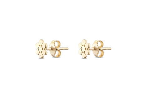 Quyumcu - 14K Gold Daisy Earrings Quyumcu - 14K Gold Daisy Earrings