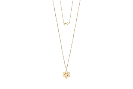Quyumcu - 14K Gold Daisy Necklace Quyumcu - 14K Gold Daisy Necklace