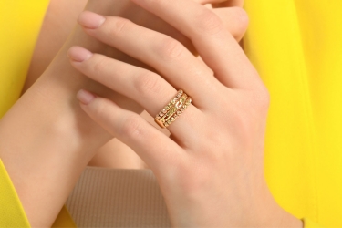 Quyumcu - 14K Gold Dorika Ring