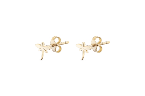 Quyumcu - 14K Gold Dragonfly Earrings Quyumcu - 14K Gold Dragonfly Earrings