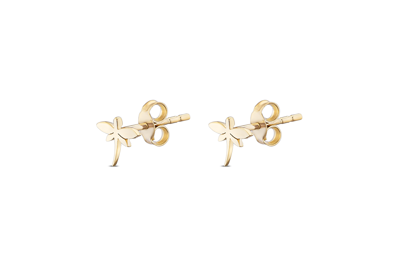 Quyumcu - 14K Gold Dragonfly Earrings Quyumcu - 14K Gold Dragonfly Earrings