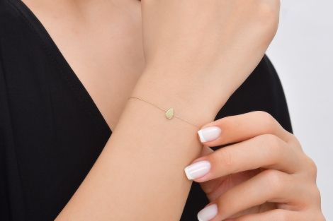 Quyumcu - 14K Gold Drop Bracelet (1) Quyumcu - 14K Gold Drop Bracelet (1)